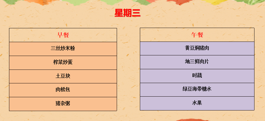 珠海市香洲区拱北小学2023-2024学年第二学期第15周食谱 第3张