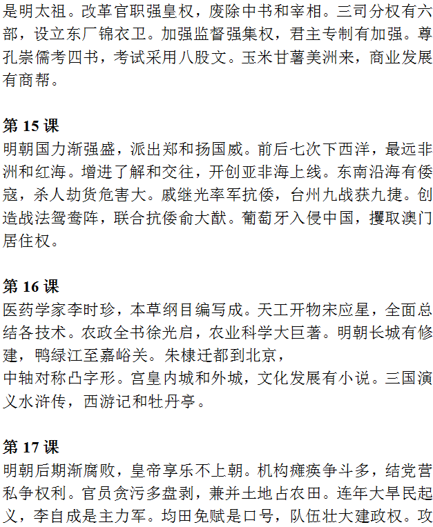 【中考历史】2024中考历史《必背知识点+答题模板+思维导图》 第11张