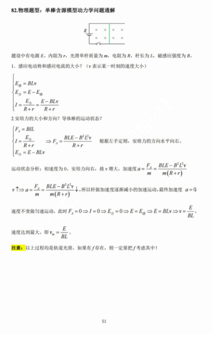 【高考物理】高考中高频的108个模型总结及配套提能例题(建议收藏) 第51张