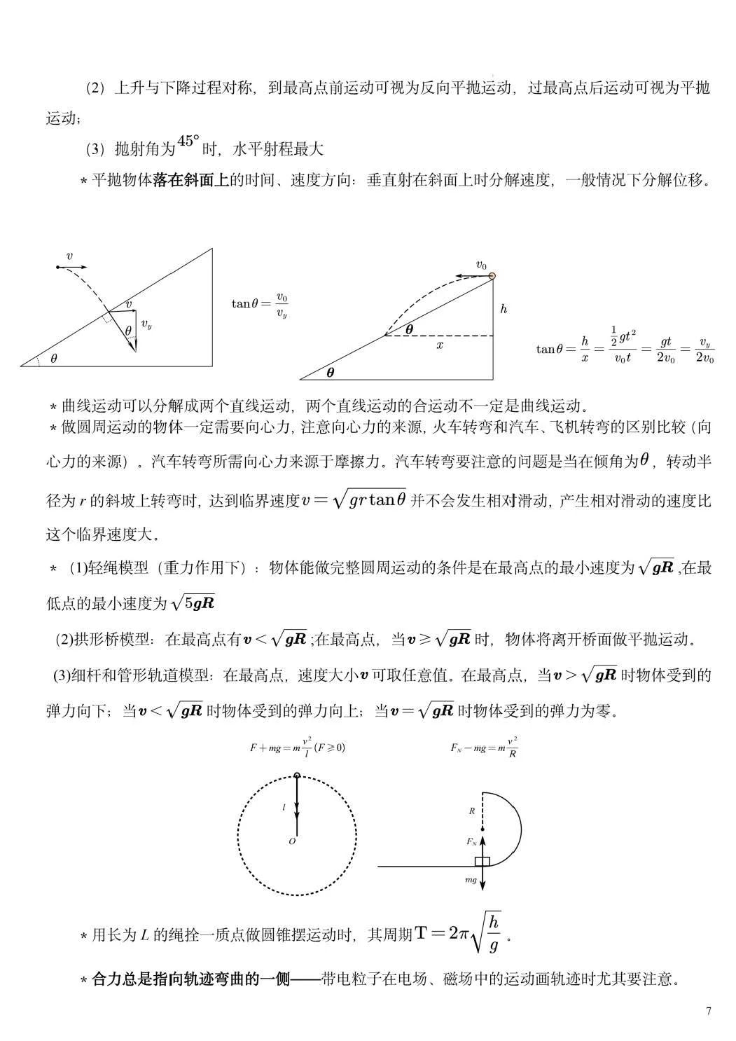 【高考必读】2024年高考物理重要结论汇总(值得收藏) 第6张