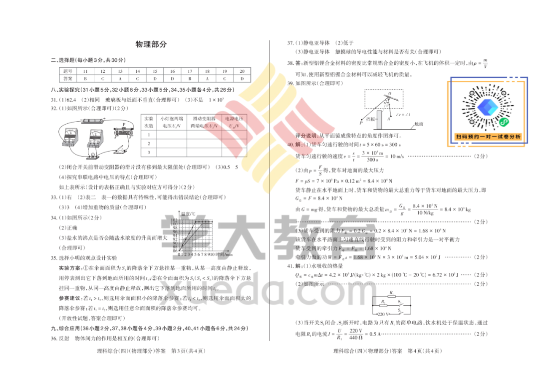 2024年山西中考百校联考(四)语文+理综 第9张