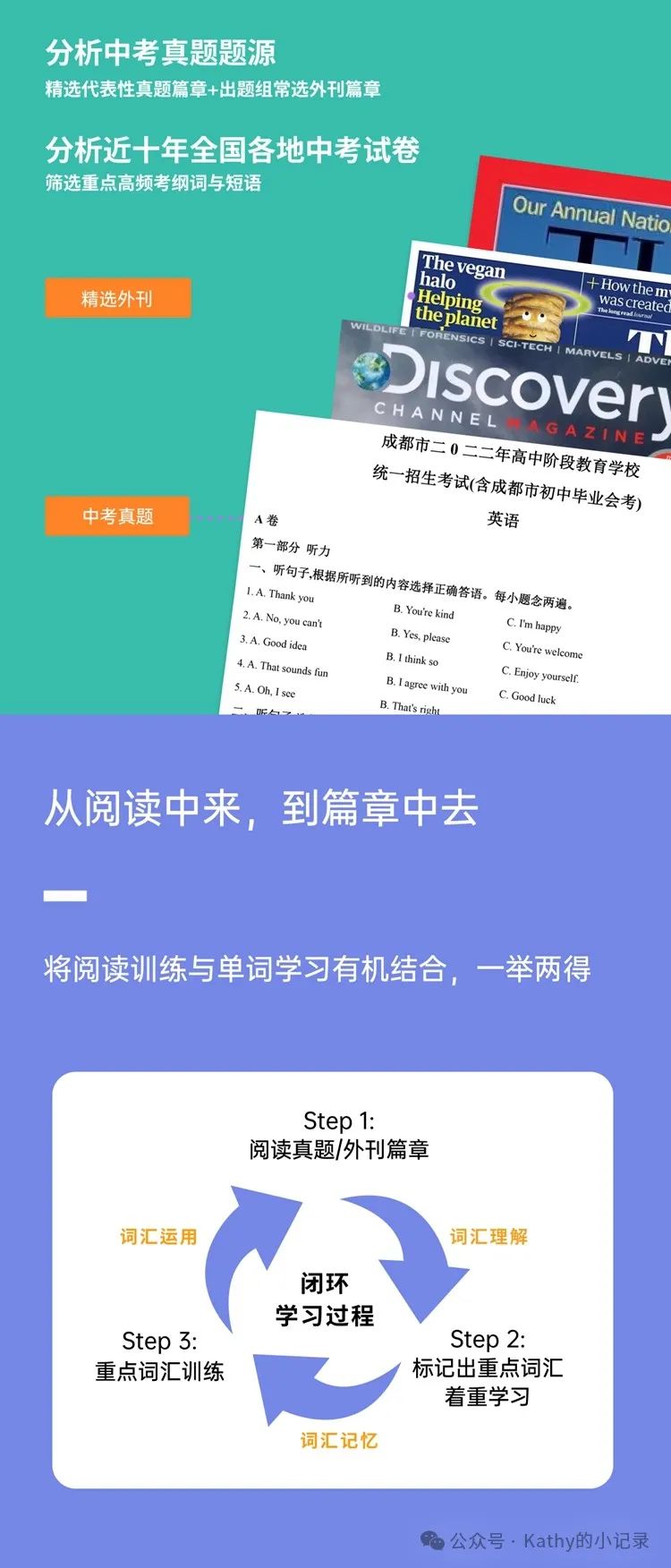 60篇阅读搞定中考1800词,有语境单词更好学! 第14张