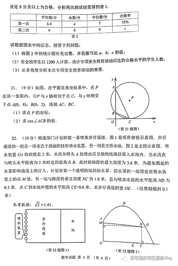 【2023中考真题】2023年山东省威海市中考数学真题 第5张