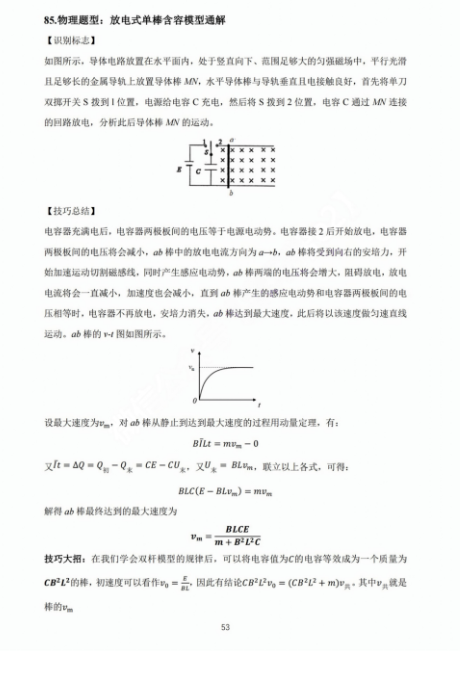 【高考物理】高考中高频的108个模型总结及配套提能例题(建议收藏) 第53张