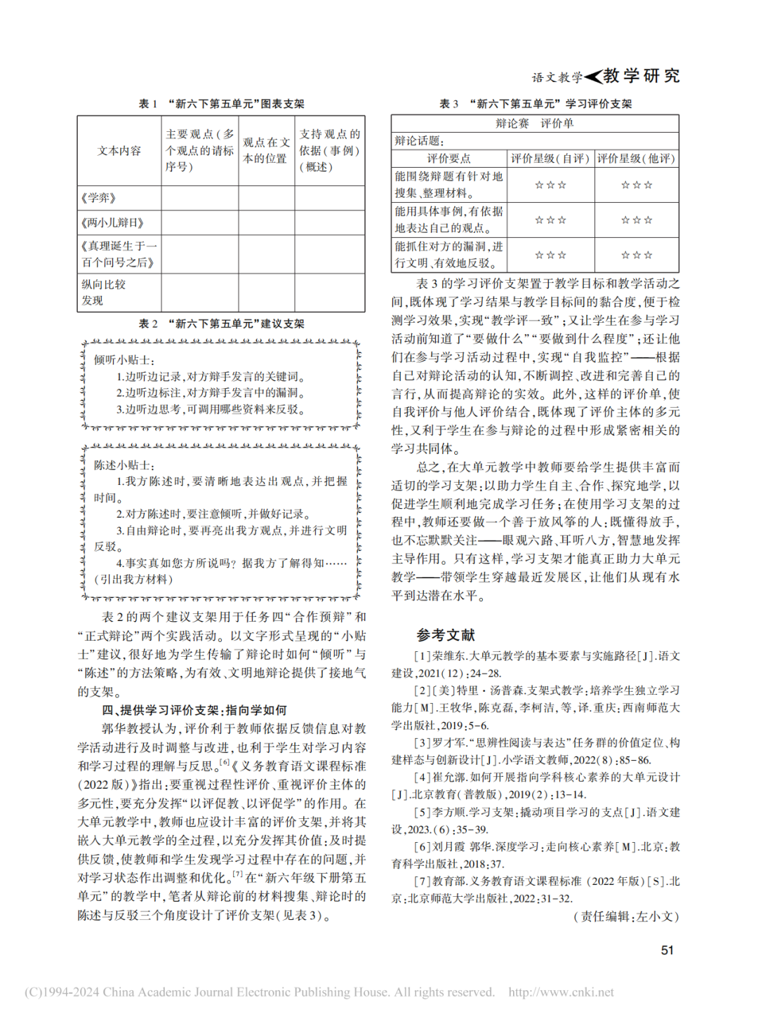 借学习支架 助力小学语文大单元教学——以统编版小学语文六年级下册第五单元为例 第3张