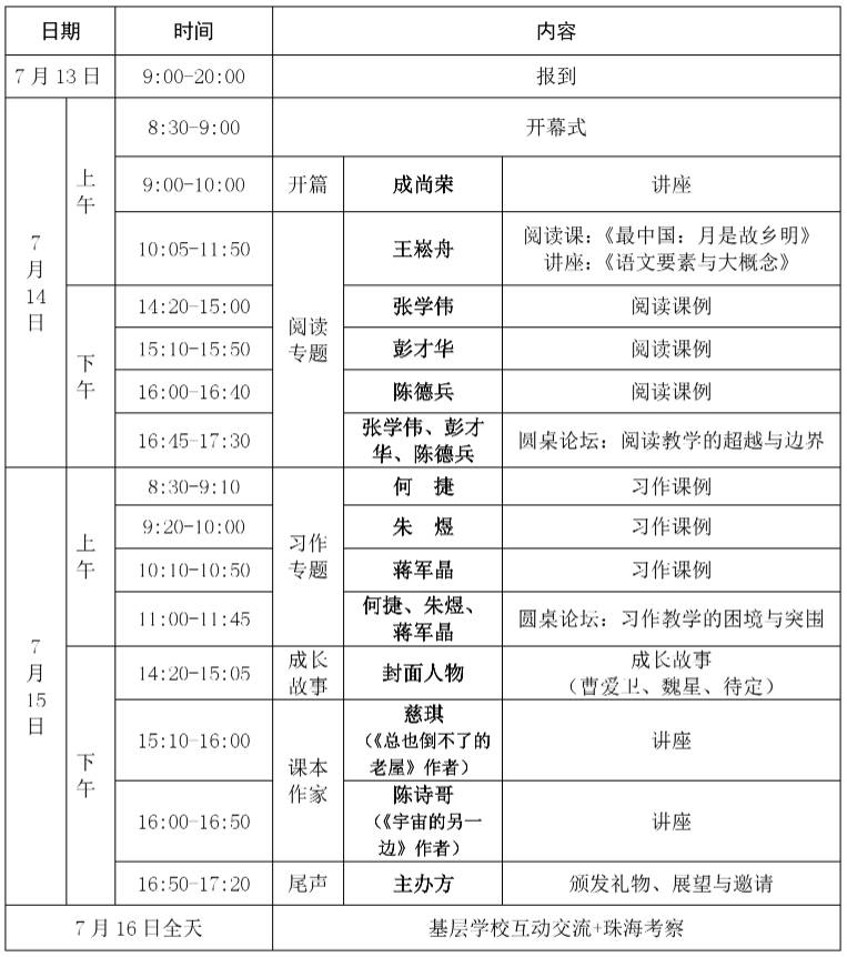 《小学语文教学》(人物)创刊15周年暨名家名师“封面人物”精品课例展示活动(珠海站)邀请函 第2张