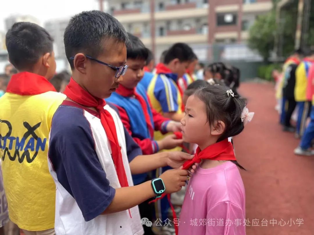 城郊应台小学:红领巾添彩,新队员入队 第5张