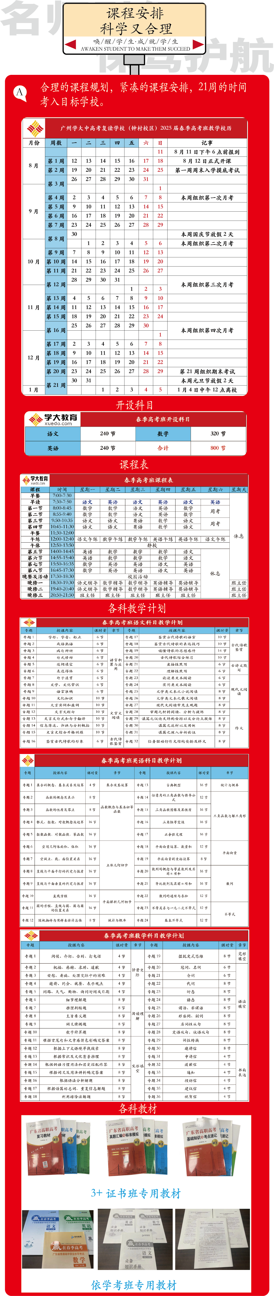 广州学大中高考复读学校(钟村校区)2025届春季高考班招生简章 第2张