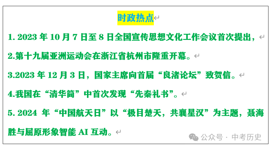 2024年中考历史35大必考专题+专练 第8张