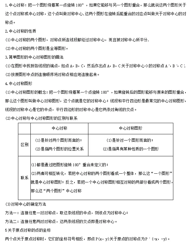 【中考数学】2024年中考数学知识考点梳理(记诵版) 第111张