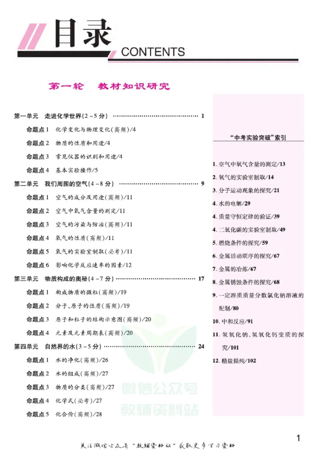 《中考靶向集训》化学河南专用电子版下载 第4张