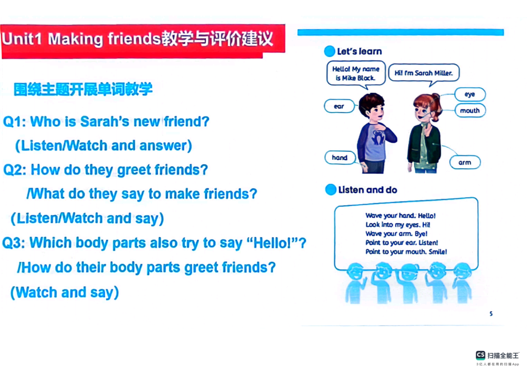 【工作室研修】PEP小学英语秋季新教材《Unit 1 Making friends》单元解析及教学建议 第23张