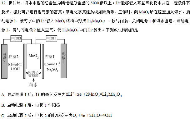 2024年高考化学模拟(湖南) 第8张