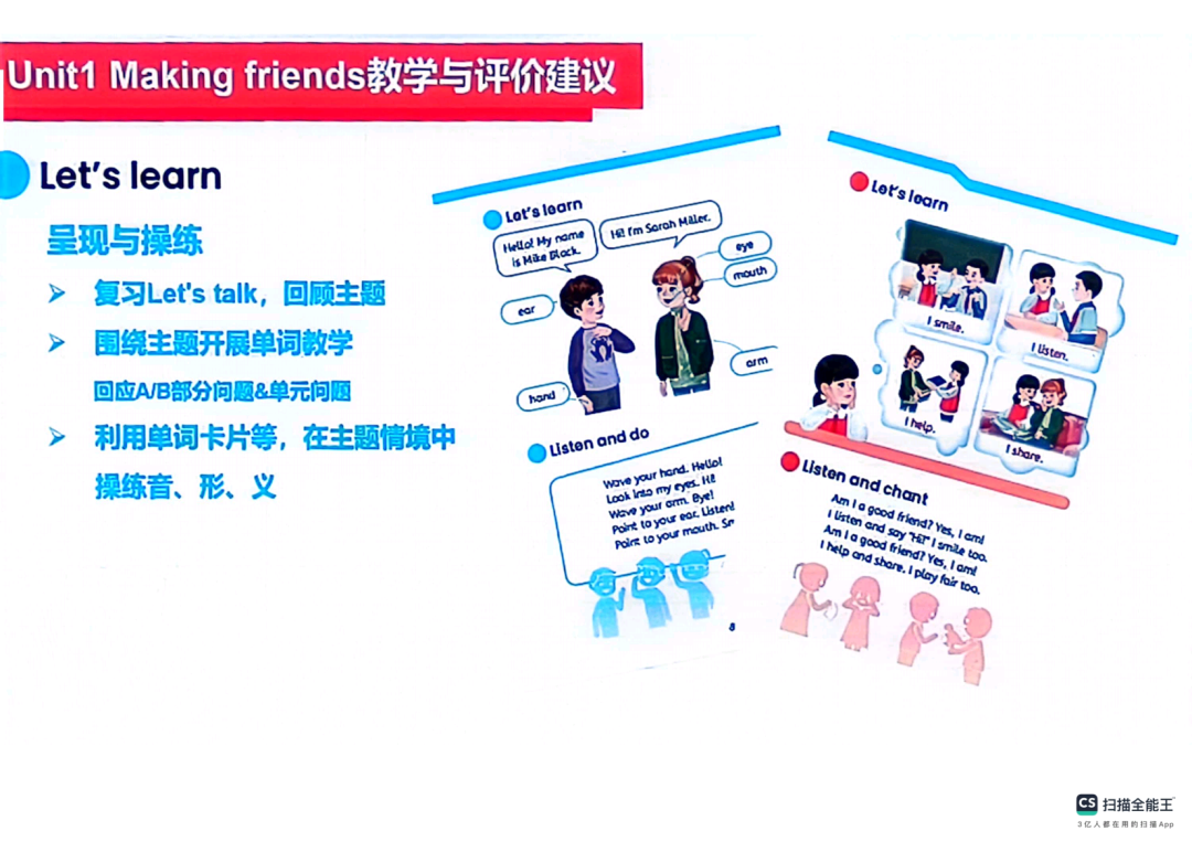 【工作室研修】PEP小学英语秋季新教材《Unit 1 Making friends》单元解析及教学建议 第25张