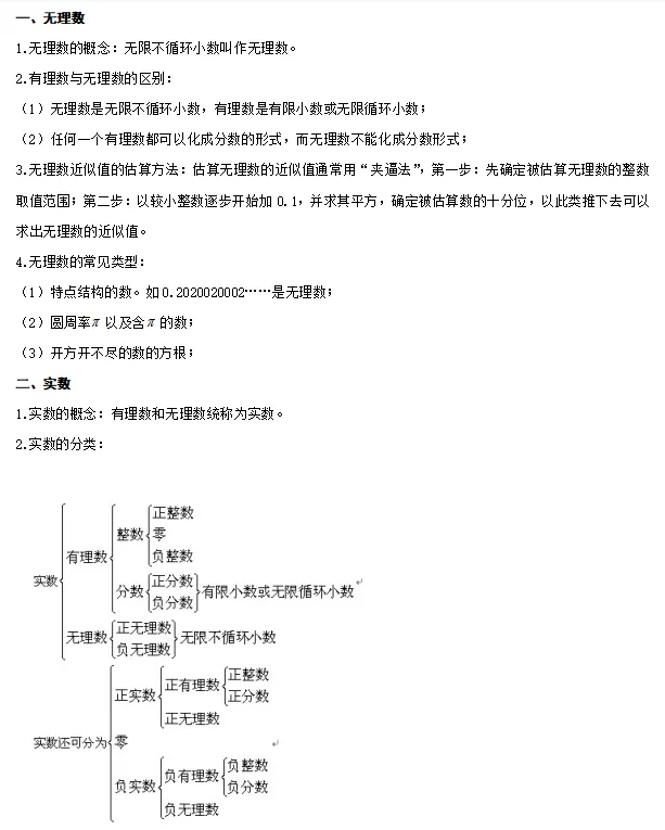 【中考数学】2024年中考数学知识考点梳理(记诵版) 第47张