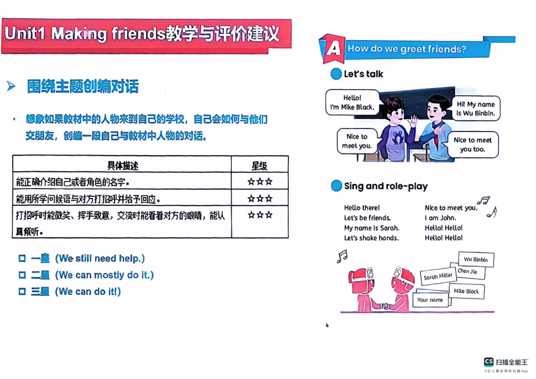 【工作室研修】PEP小学英语秋季新教材《Unit 1 Making friends》单元解析及教学建议 第20张