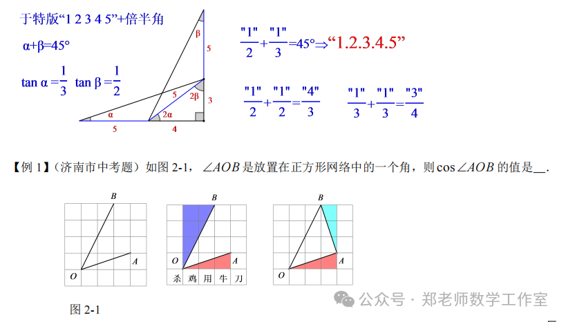 中考数学中的“12345”模型 第7张