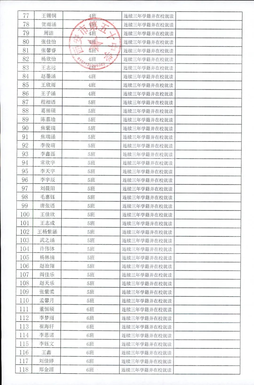 【中考资讯】西安多所中学定向生资审合格名单公示 第6张