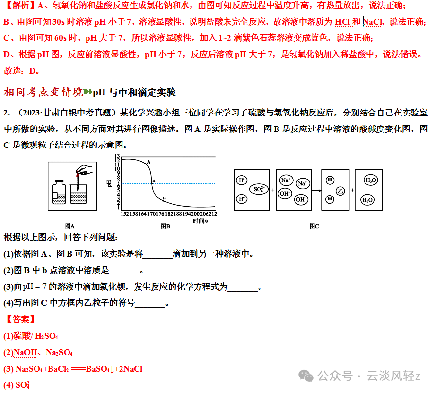 中考化学答题技巧3-----坐标曲线题 第22张