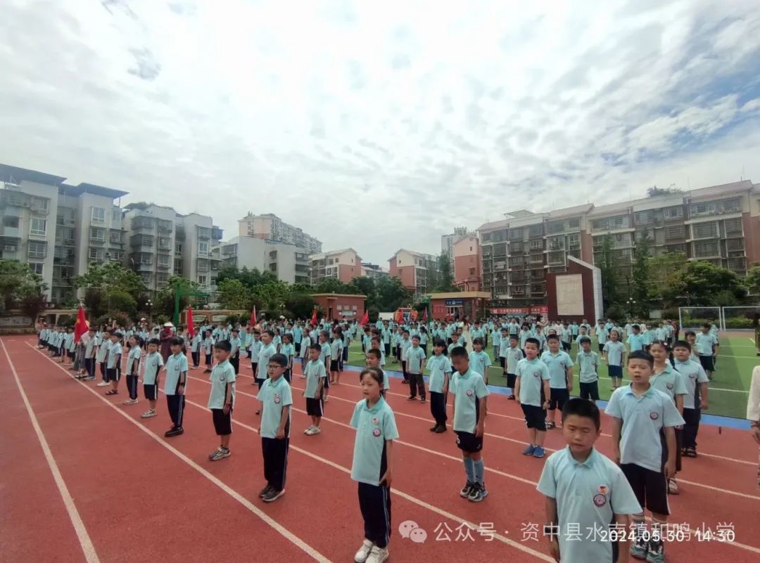 星星火炬 代代相传——资中县水南镇和鸣小学2022届少先队第三批次和2023届少先队第一批次少先队员入队仪式 第8张