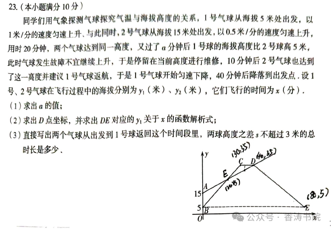 中考数学 | 2024河北省各地二、三模卷含部分答案(又6套) 第22张