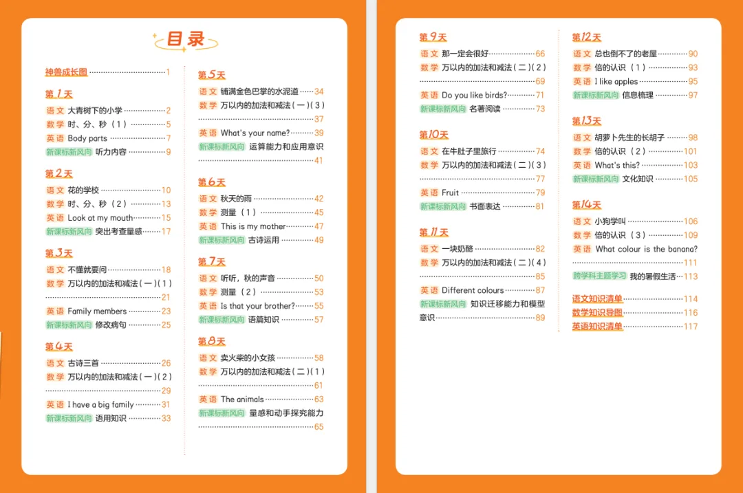 重磅新品|小学暑假28天规划,复习期末重点,衔接新学期,语数英都包含! 第6张