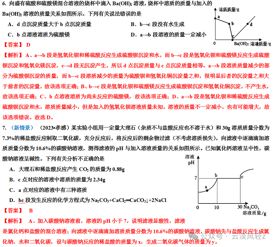 中考化学答题技巧3-----坐标曲线题 第34张