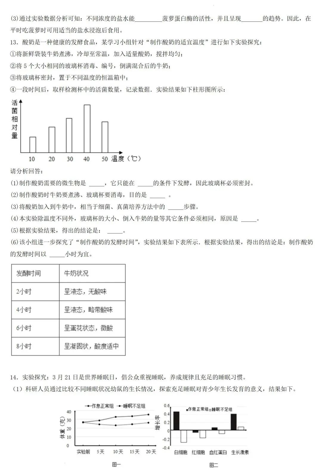 2024年中考生物专题训练:跨学科实践题(含答案) 第9张