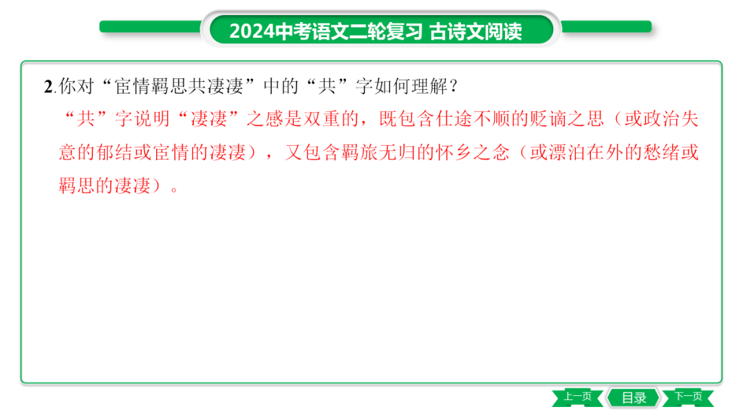 中考语文专题复习——课外古诗词主题分类及训练ppt 第46张