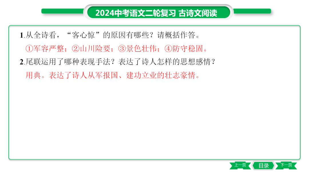 中考语文专题复习——课外古诗词主题分类及训练ppt 第19张