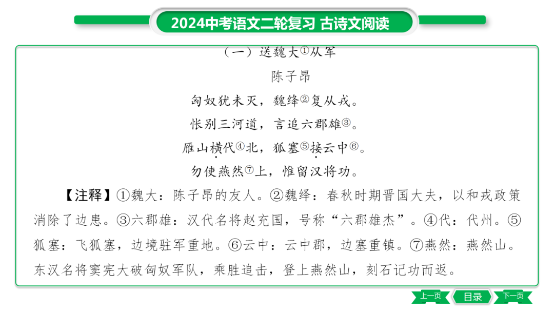 中考语文专题复习——课外古诗词主题分类及训练ppt 第57张