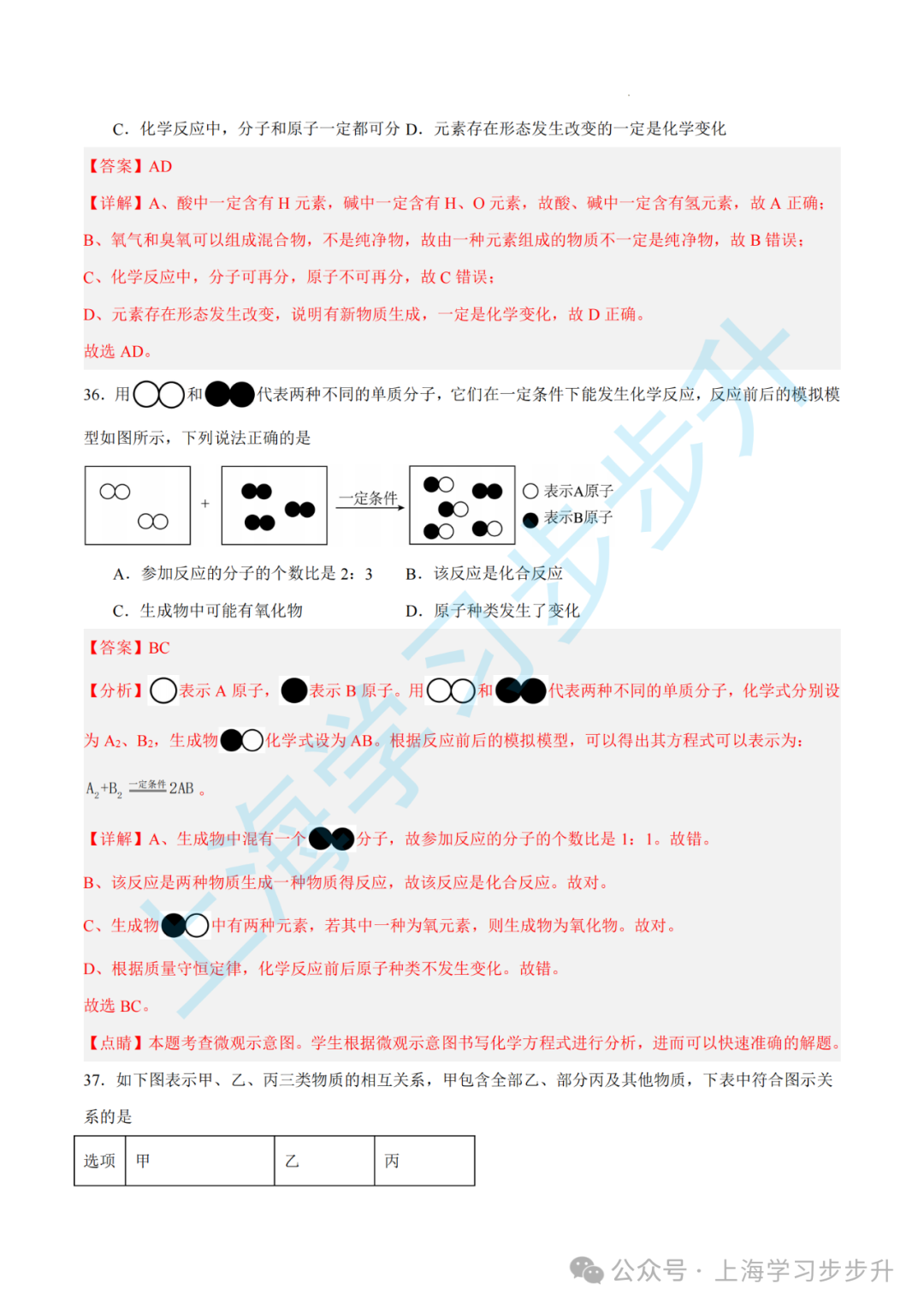 【重磅押题】2024上海中考综合测试模拟预测卷,含详解(物理/化学/跨学科) 第36张