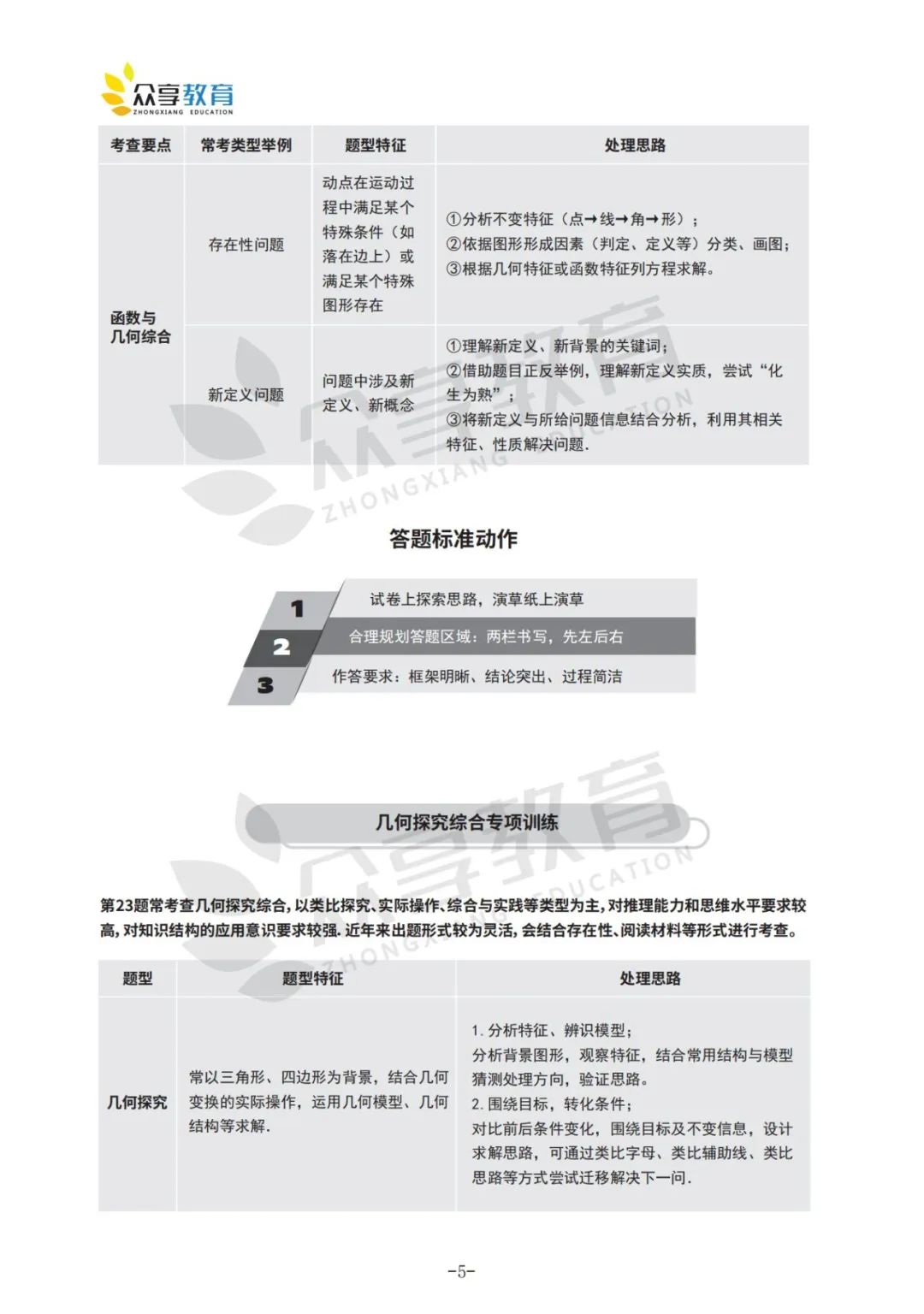 【中考冲刺秘籍NO.2】中考数学“解答题”实战技巧 第7张