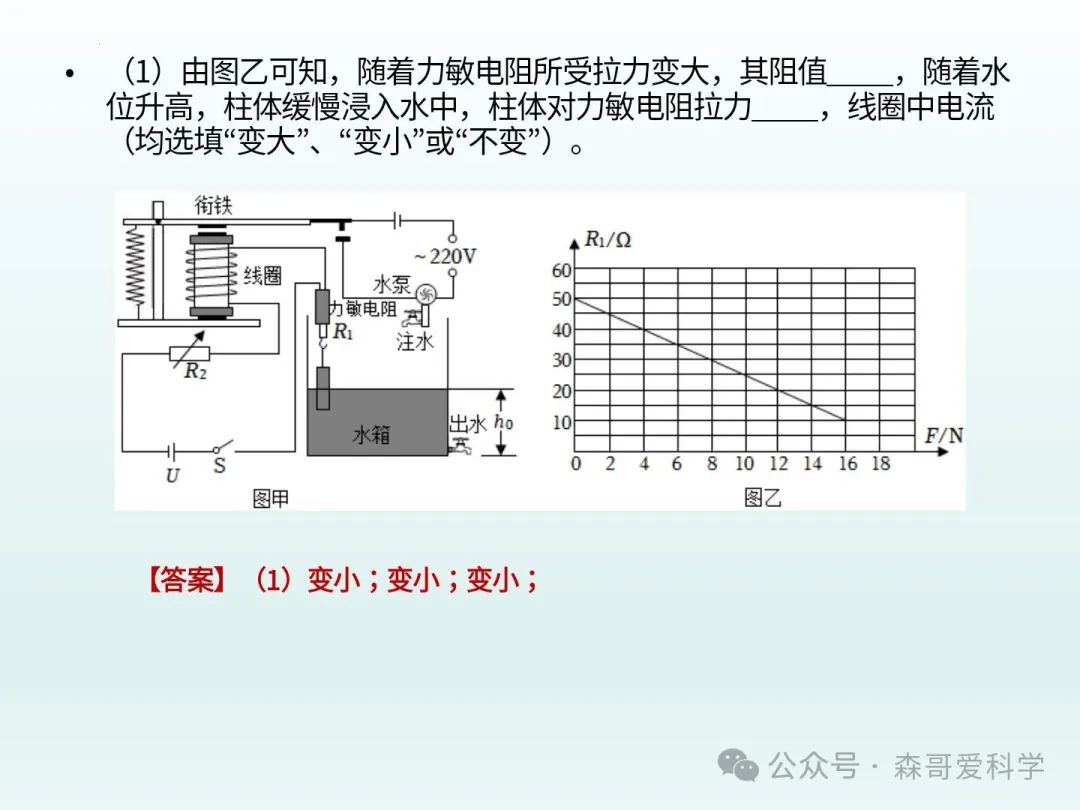 中考专题:电磁继电器+“报警”电路的调节(必考) 第15张