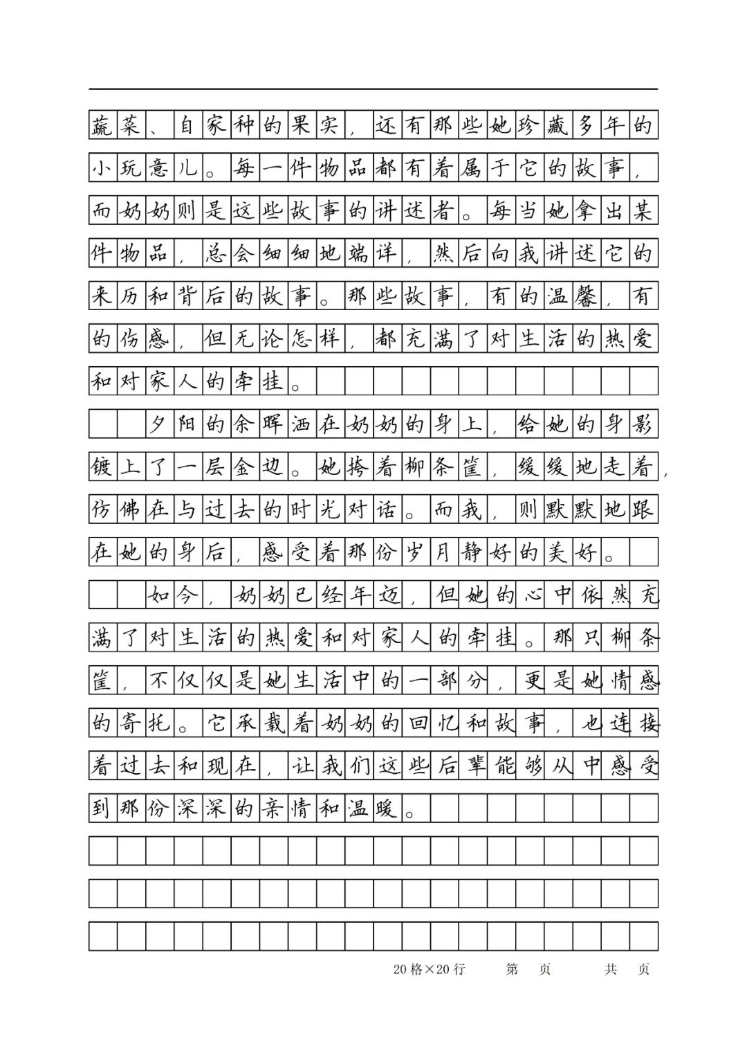 【可打印】初中语文中考优秀作文 第3张