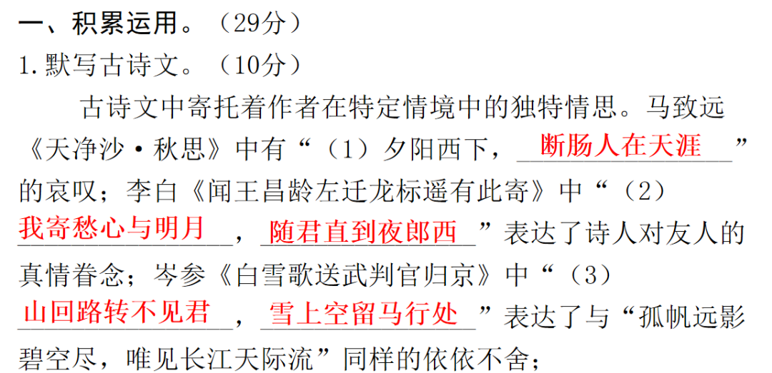 【中考语文】考前冲刺训练,助你掌握中考重要题型! 第30张