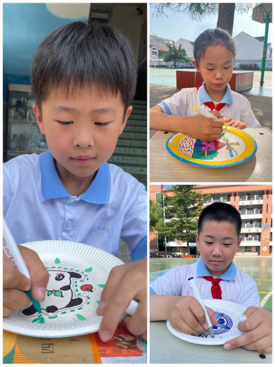 【林州市庙前街小学】创意纸盘绘画 乐享缤纷世界——林州市庙前街小学艺术节简讯 第6张