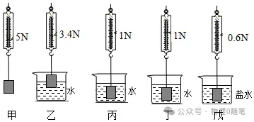 【中考物理】2024年中考物理复习++浮力实验、计算题++专题提升训练 第8张