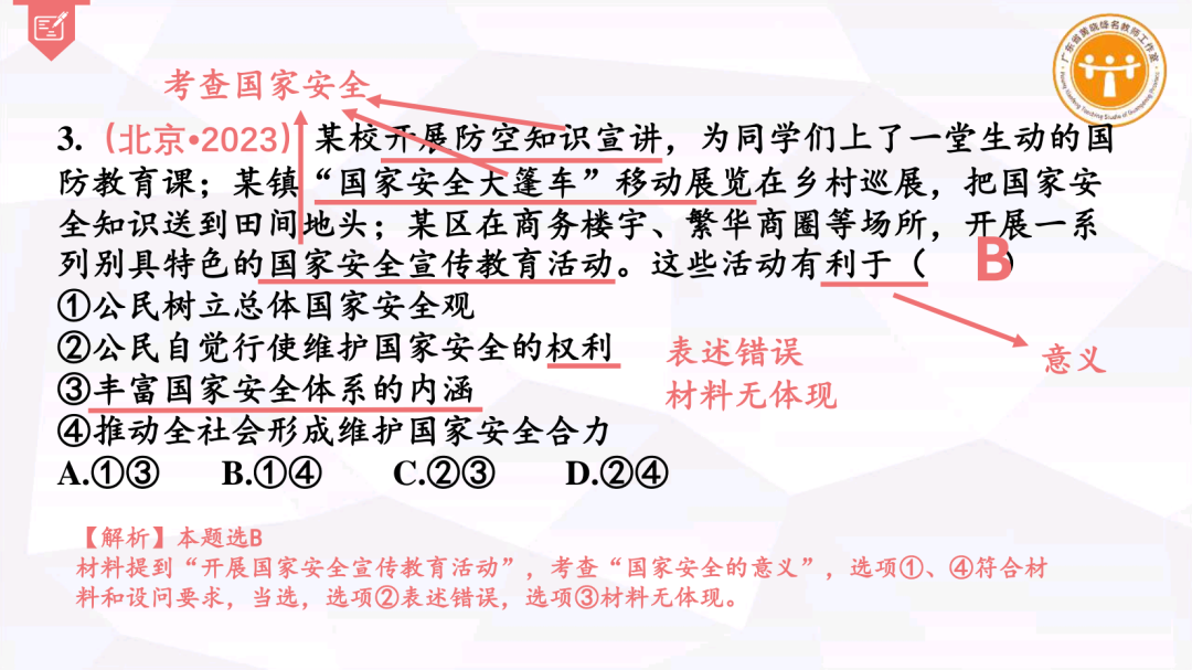 集体备课 I 中考专题复习《厚植爱国主义情怀 树立国家安全意识》 第22张