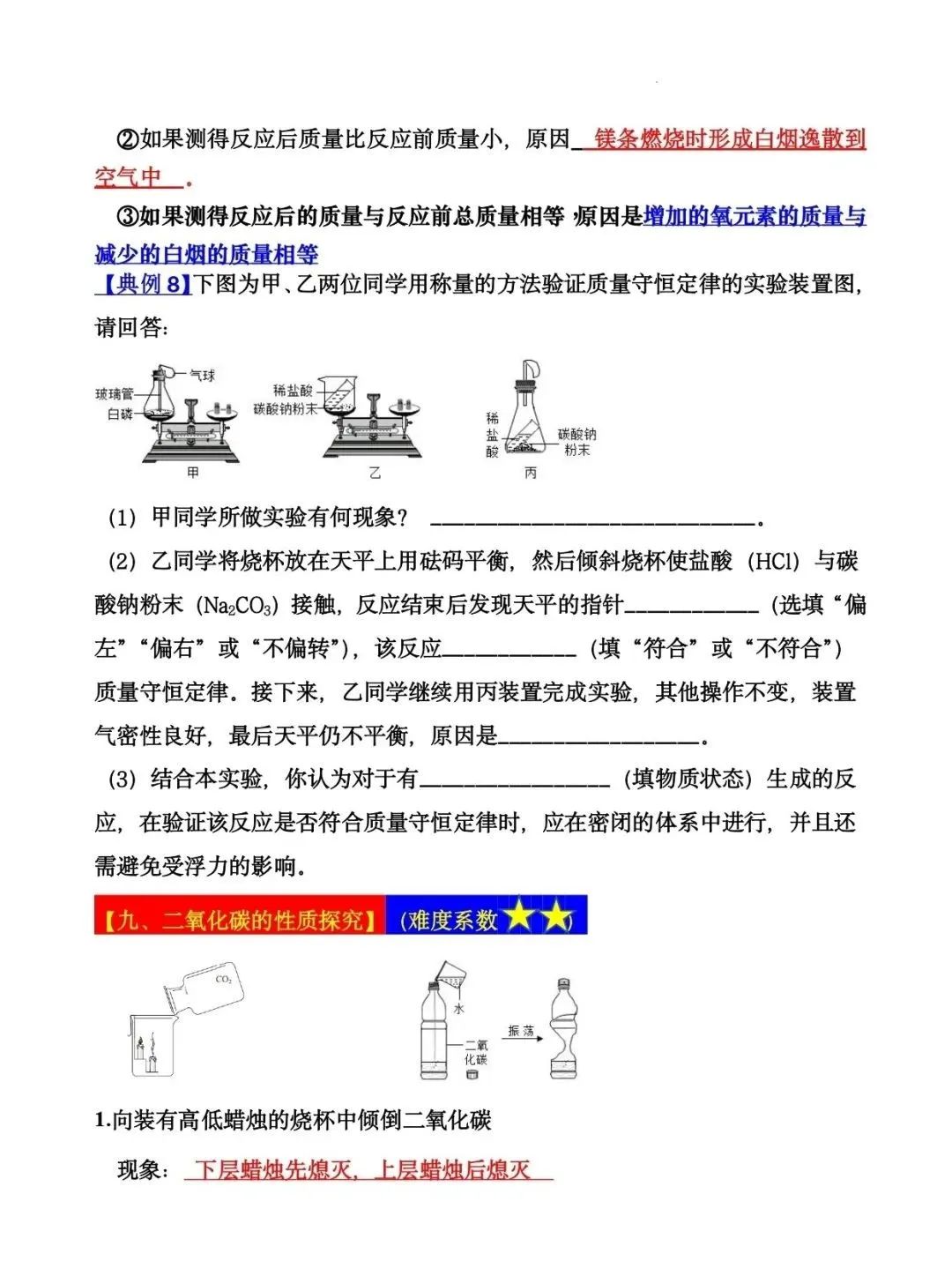 2024年中考化学十大实验(知识点总结+典例解析) 第16张