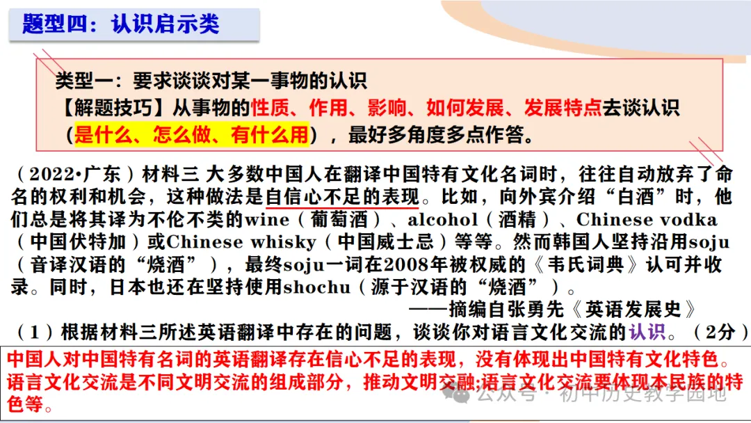 中考备考:答题系列3 如何做材料分析题 第15张