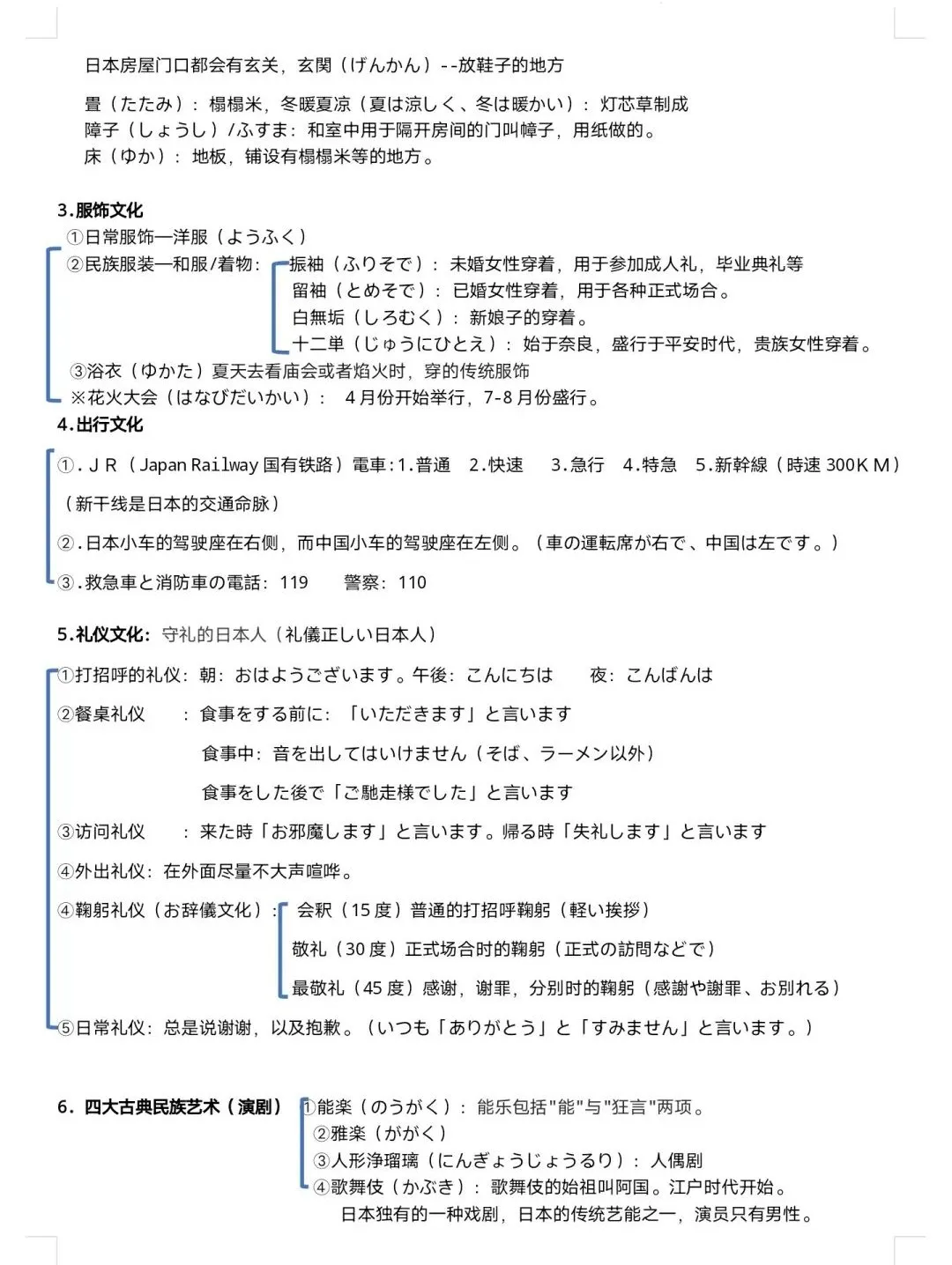 高考日语必备:日本文化常识整理 第9张