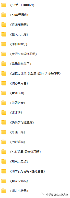【小学全科】语文-数学-英语学习资料大全(合集) 第9张