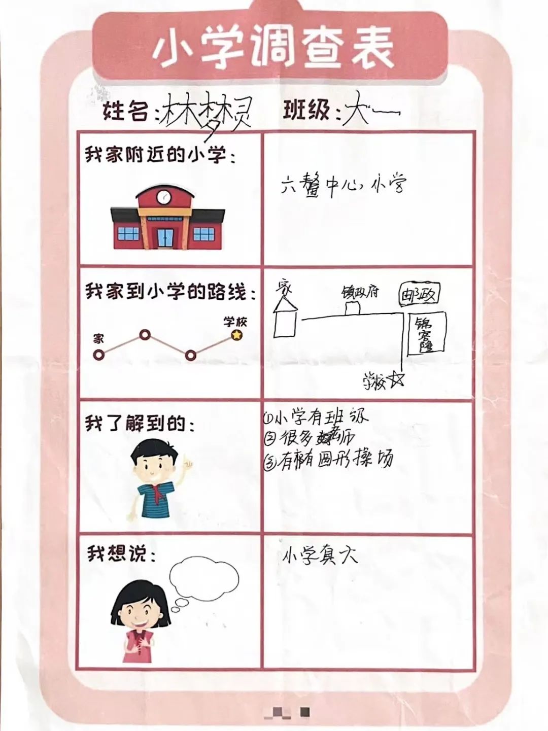 【幼小衔接】“趣”见小学,“幼”见美好——漳浦县六鳌第二中心幼儿园大班参观小学活动 第47张