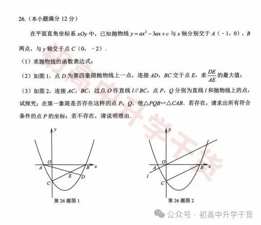 2024年济南天桥区中考三模各科试题+参考答案 | PDF下载版 第16张