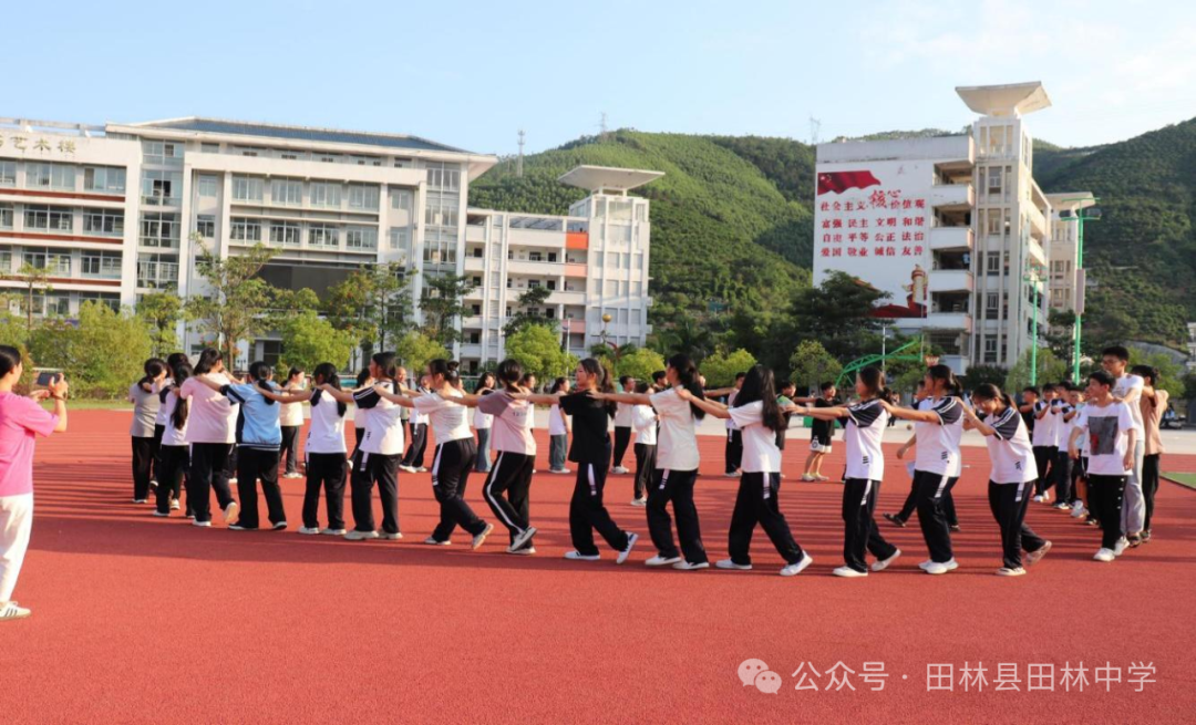 心向阳光,迎战中考——田林中学开展九年级学生心理健康教育素质拓展活动 第8张