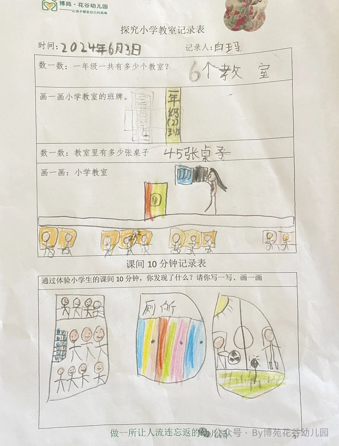 小学,我们来啦!—西宁博苑花谷幼儿园参观小学 第62张