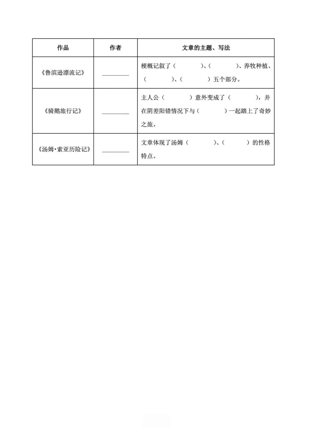 小学语文《必清基础考点练习卷》六年级下册(含答案,可下载打印) 第8张