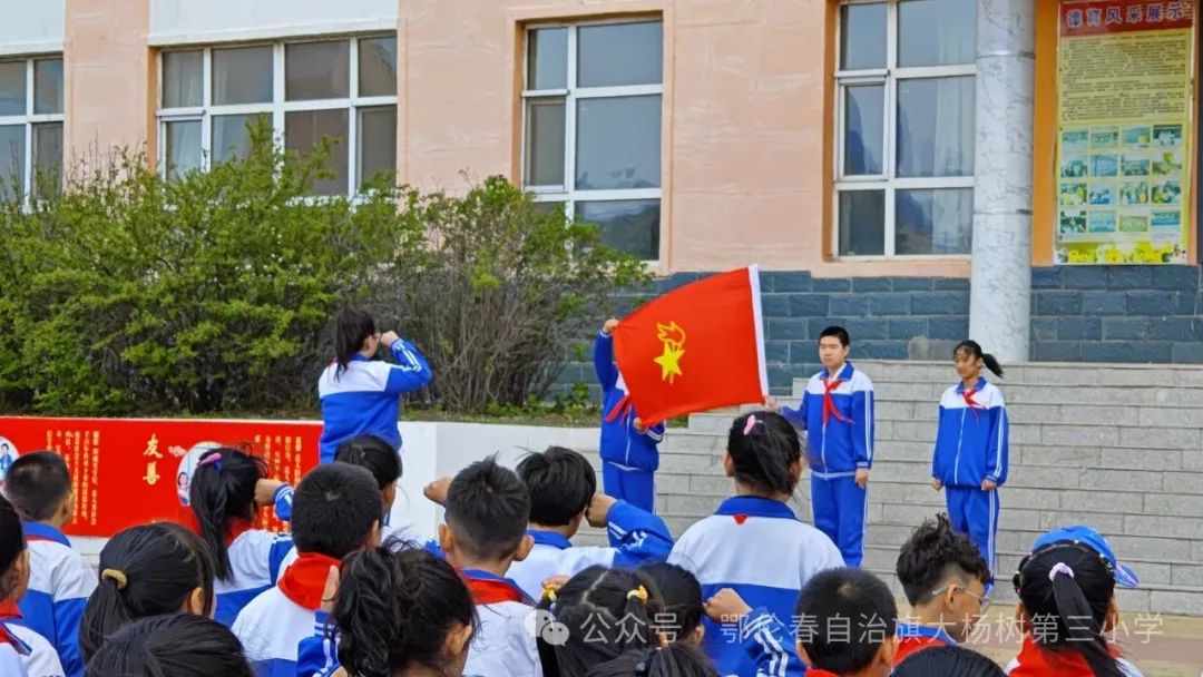 大杨树第三小学“红领巾心向党”主题大队会 第16张