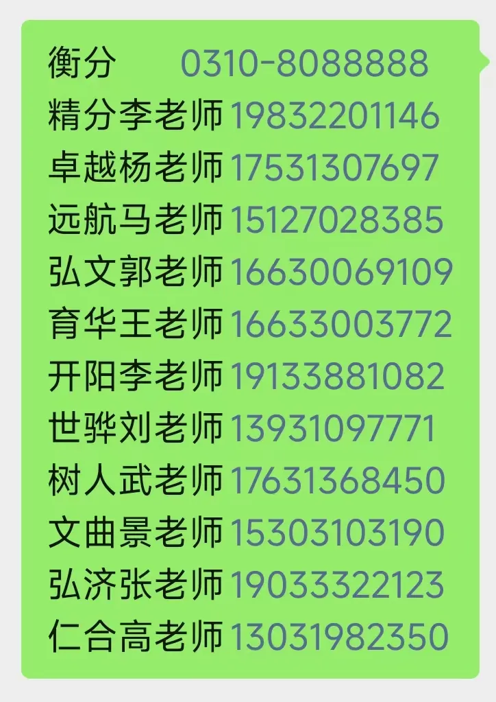 【大全】2023年中考,邯郸市各县(市、区)教育局、中学中职学校招生咨询电话汇总 第1张